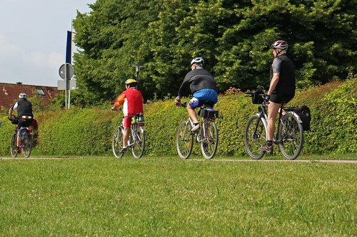 Radfahrer gut vorbereitet