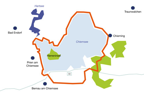 Chiemsee-Rundweg Karte