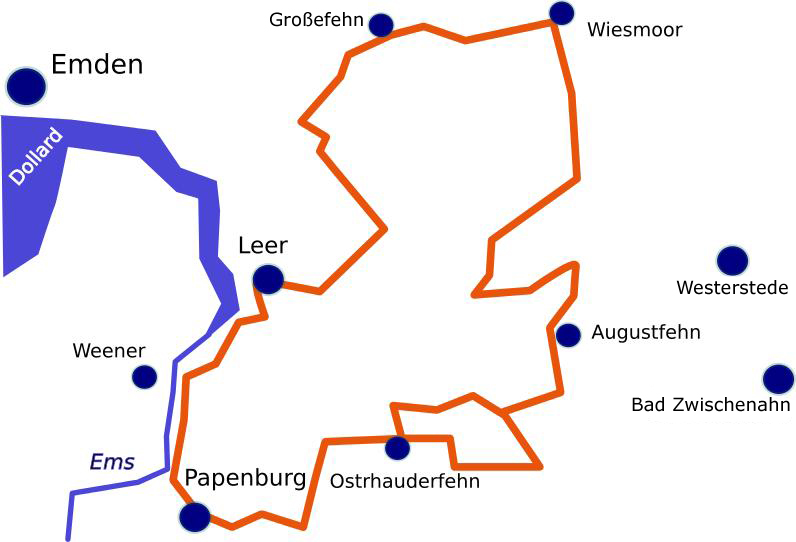 Radweg Deutsche Fehnroute erleben